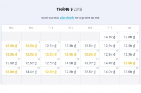 Cập nhật vé máy bay giá rẻ nội địa và quốc tế ngày 02/10/2018