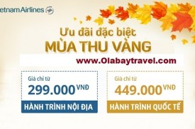 MÙA THU VÀNG 2018 – KM LỚN NHẤT CỦA VIETNAM AIRLINES