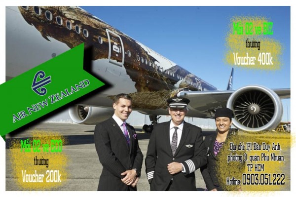 Trải nghiệm New Zealand bay cùng New Zealand nhận Vouchers | Bayrenhat.vn