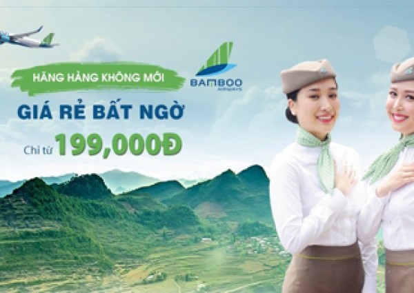 Bùng nổ vé rẻ với hãng hàng không nội địa mới Bamboo Airways